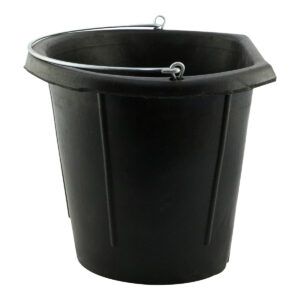 Eureka - Rubber Flat Back Bucket 12ltr