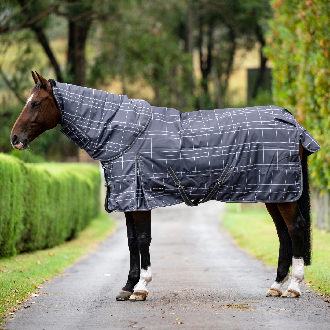 Charcoal Check 1680D Heavy Detach A Neck - 250g Fill